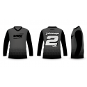 CAMISETA MOTOCROSS STAR NEGRO/GRIS