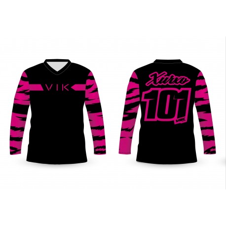 camiseta moto cebra rosa