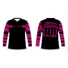 camiseta moto cebra rosa